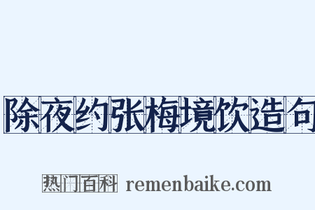 除夜约张梅境饮造句是什么意思的图片